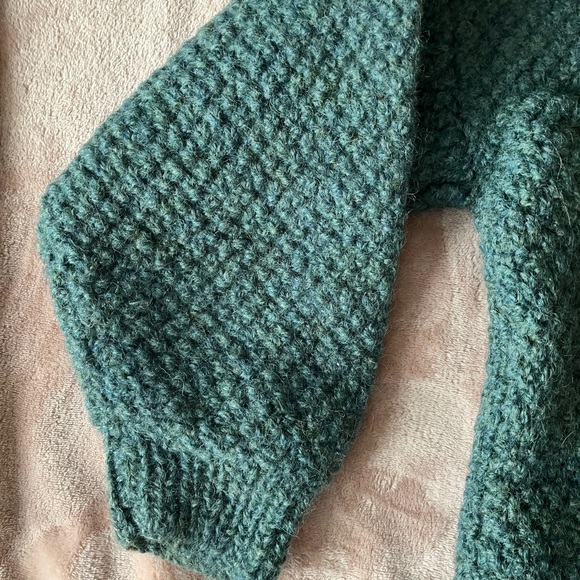 Vintage Cable Knit Mockneck Sweater - Picture 3 of 3